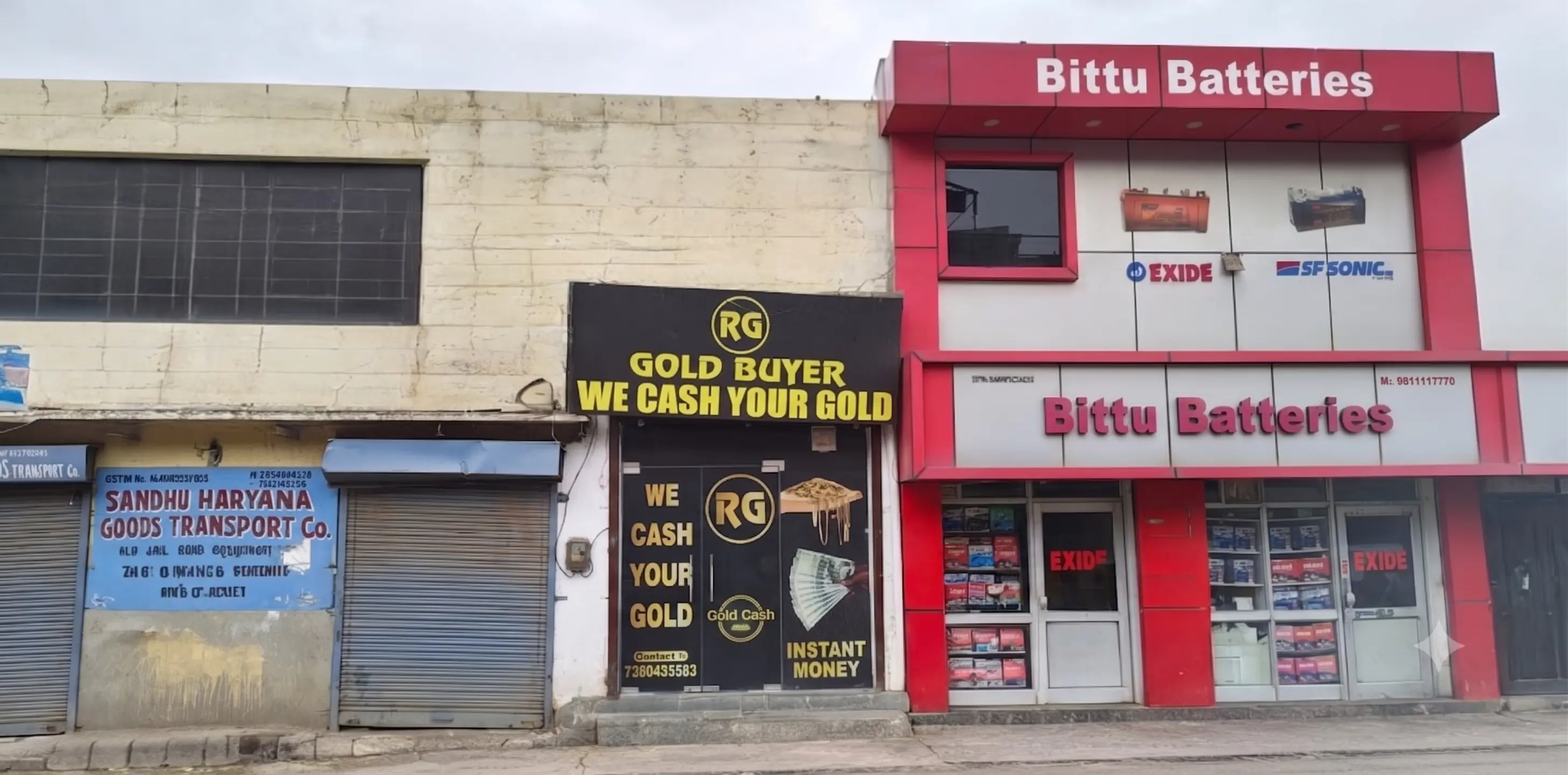 RG Gold Buyer physical store front on Jail Road